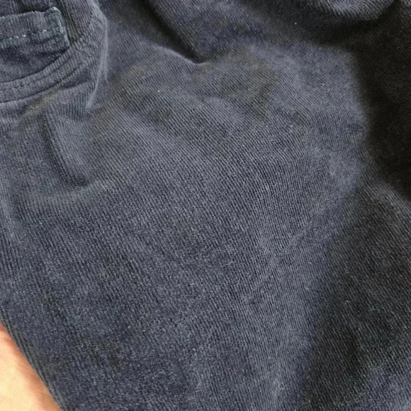 Old Navy maternity corduroy navy blue slim boot cut full panel sz 12 regular - Picture 3 of 12